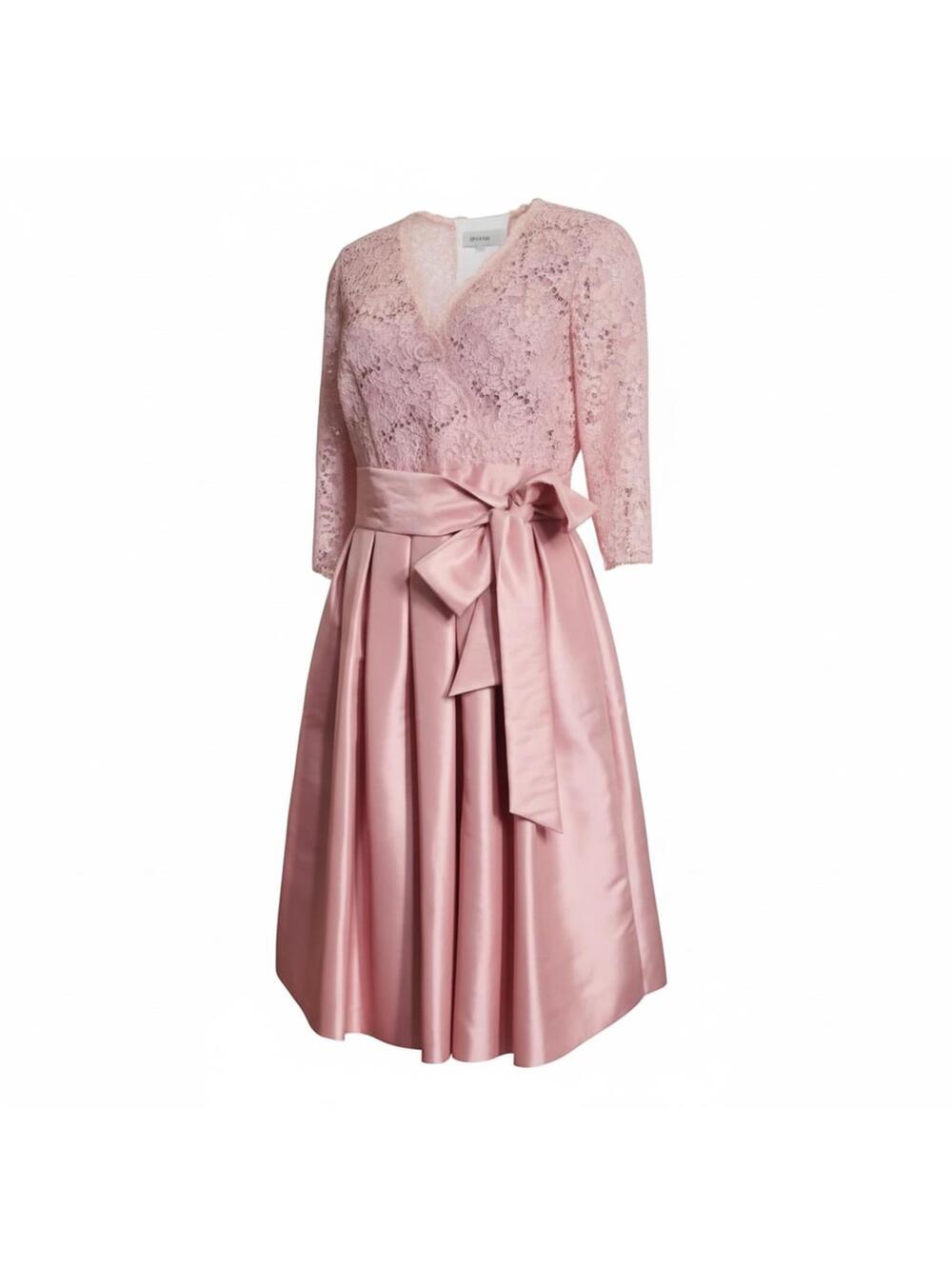 EUC Jessica Howard Dress Formal MOB Prom Rose Gold/Blush Pink Ladies 12